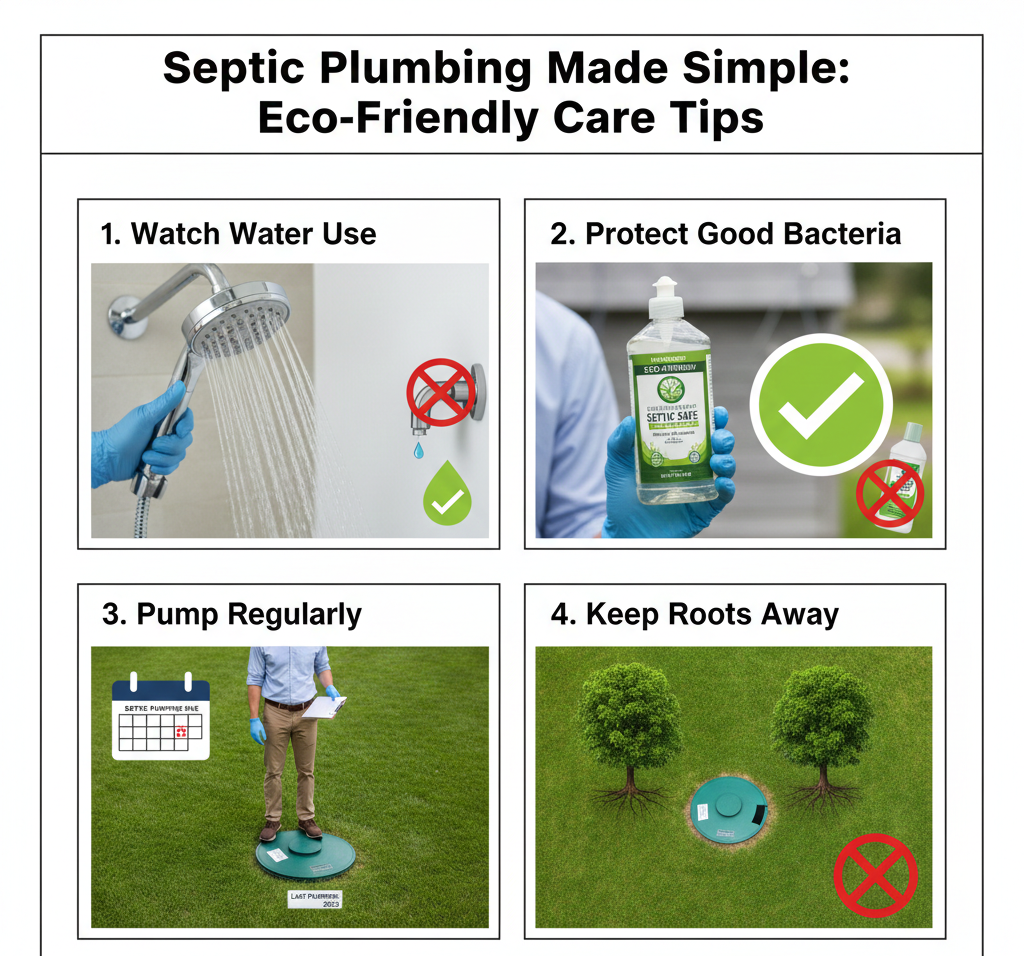 septic plumbing care