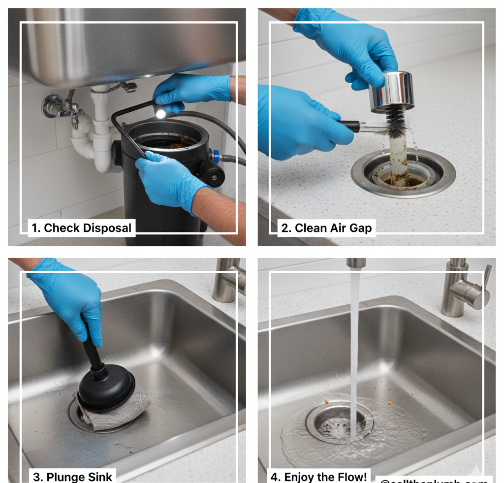 kitchen sink clogged