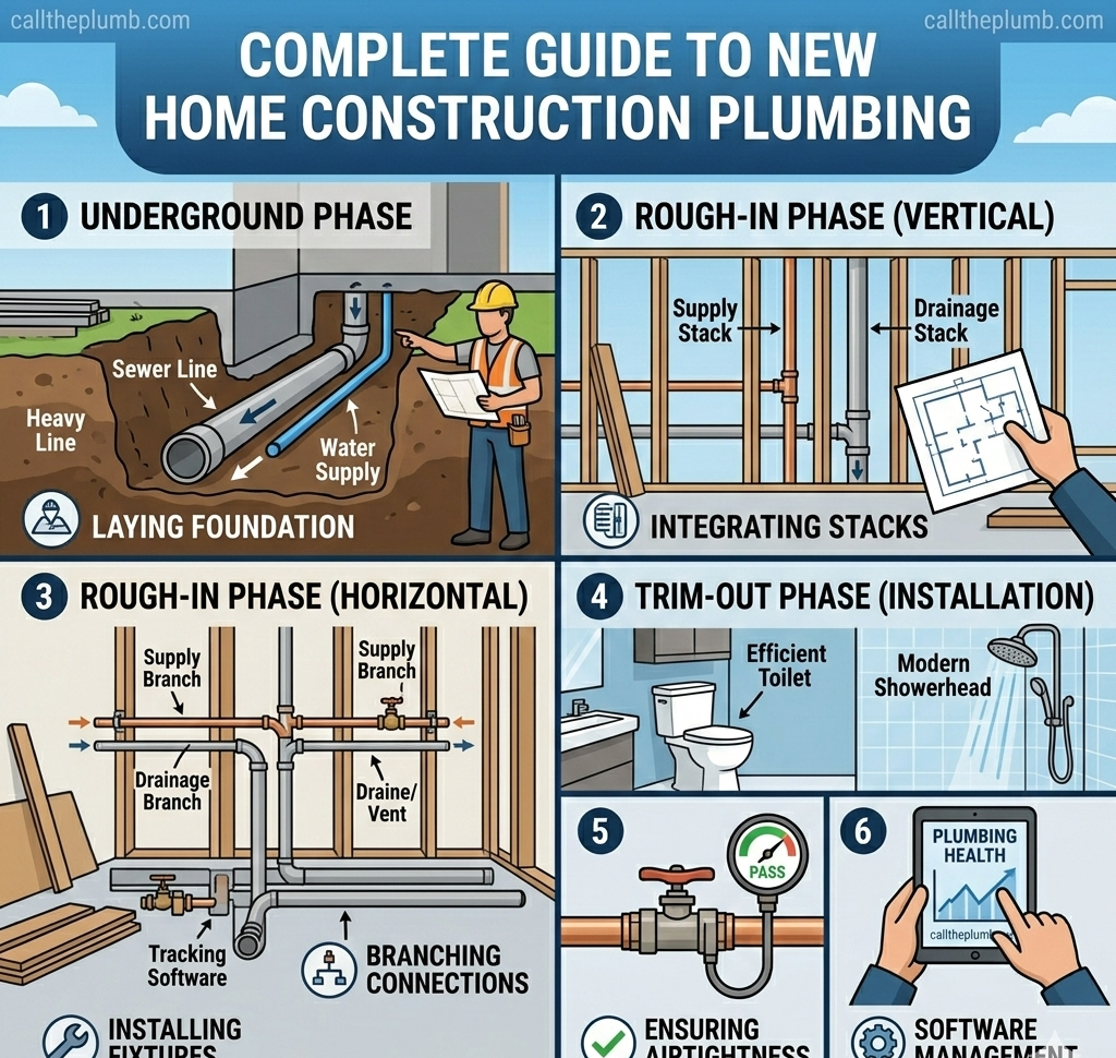 new home construction plumbing